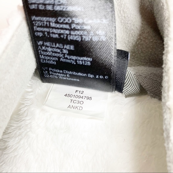 The North Face white fuzzy zip up sweater - Picture 6 of 8